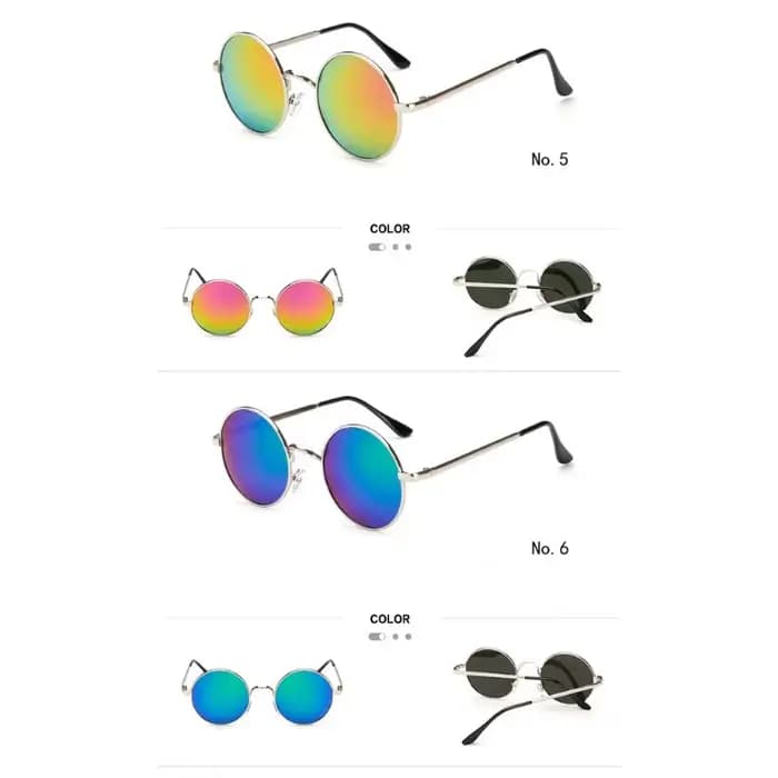 Nouvelles lunettes de soleil polarisées rondes classiques de marque