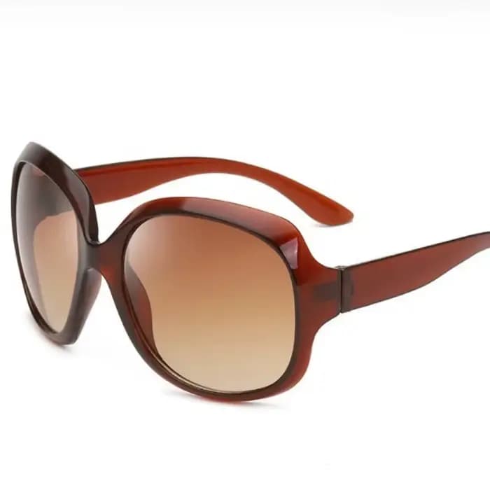 Nouvelles lunettes de soleil circulaires à grande monture pour femmes