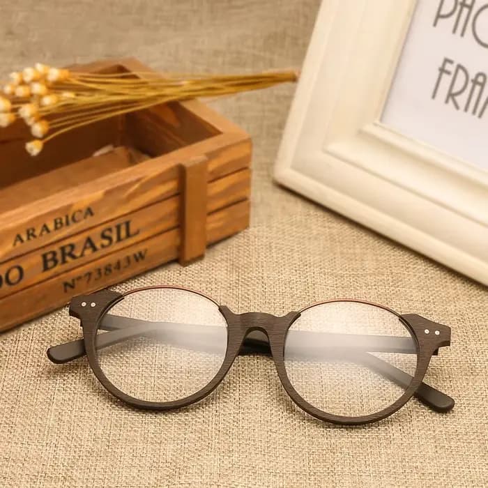 Lunettes de soleil en bois uni pour hommes et femmes