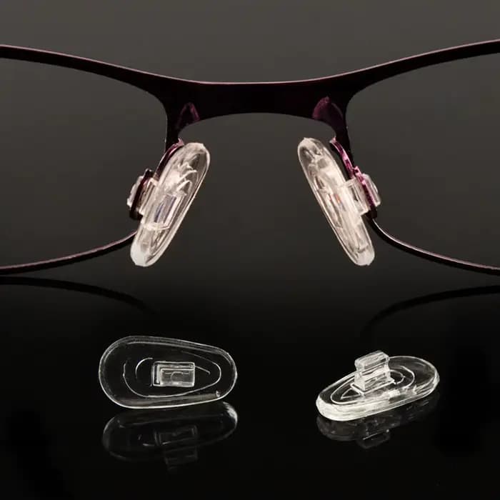 1 paire de coussinets de nez en silicone de qualité supérieure pour lunettes – coussin d'air souple