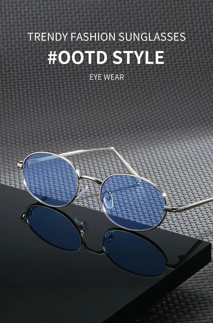 Lunettes de soleil rétro unisexes à la mode