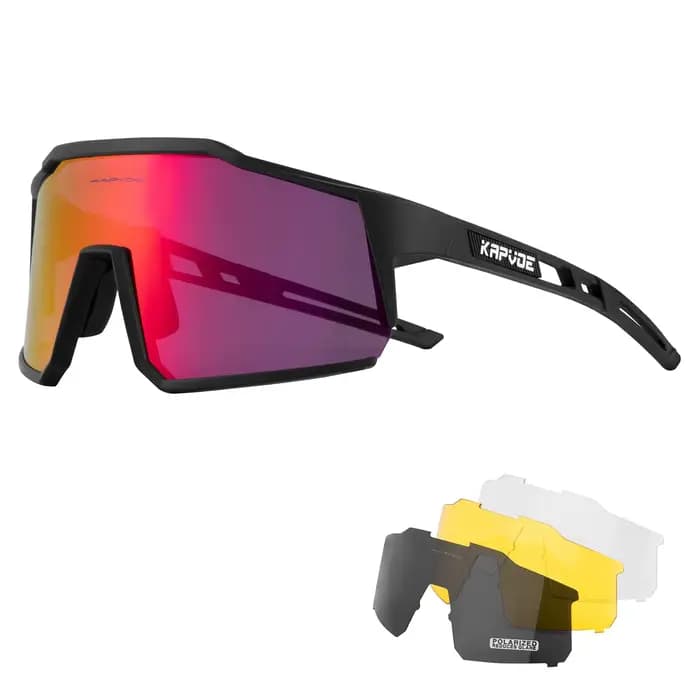 Kapvoe-Lunettes de soleil polarisées coupe-vent pour hommes