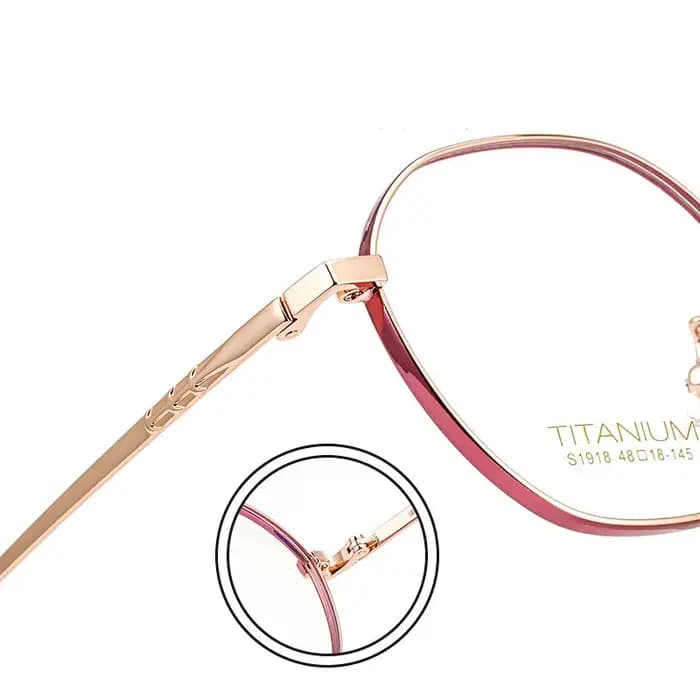 Monture de lunettes en titane pur pour femmes