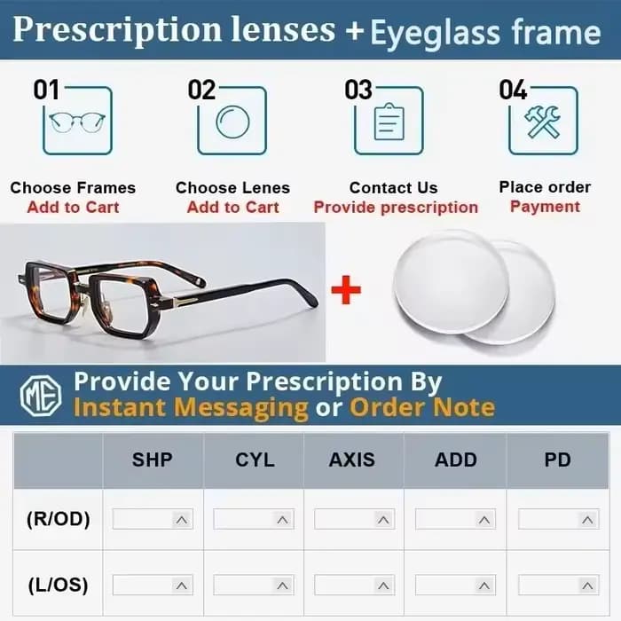 2025 lunettes cadre hommes haute qualité épais acétate carré marque à la main femmes Prescription