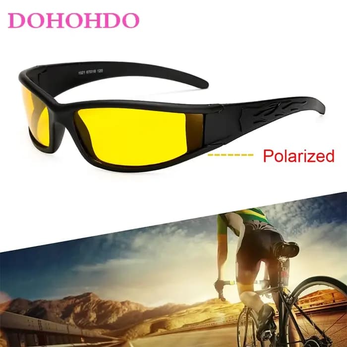 DOHOHDO marque Design hommes lunettes de soleil polarisées Vision nocturne mâle classique rétro conduite