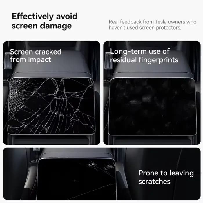 Film protecteur en verre trempé pour écran de contrôle central arrière Tesla Model 3/Y/YL Highland Juniper 2025-2026