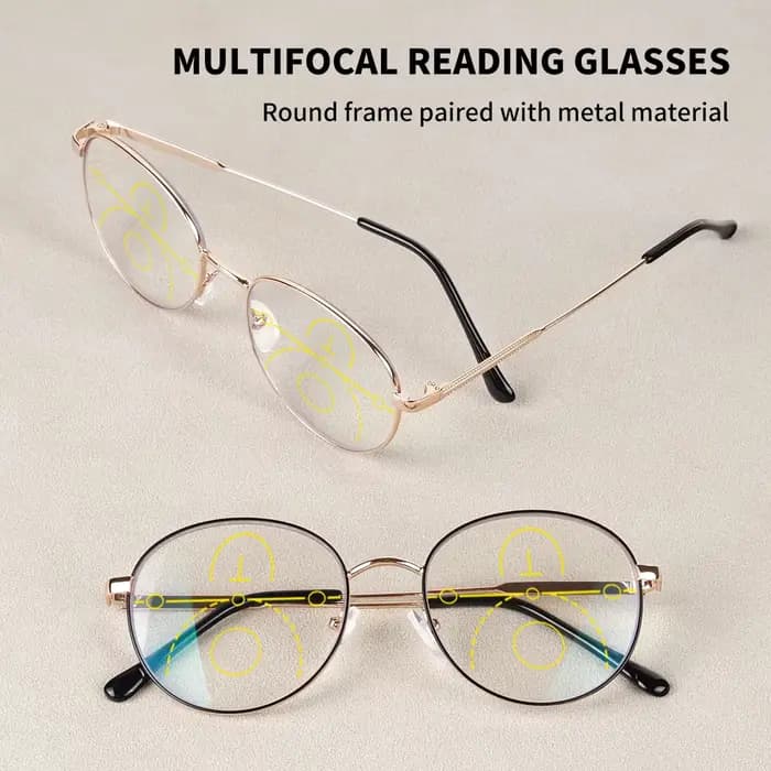 Lunettes de lecture multifocales progressives classiques pour hommes et femmes