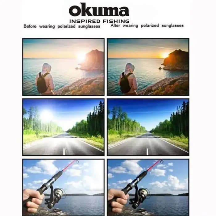 Nouvelles lunettes de soleil polarisées Okuma pour hommes et femmes