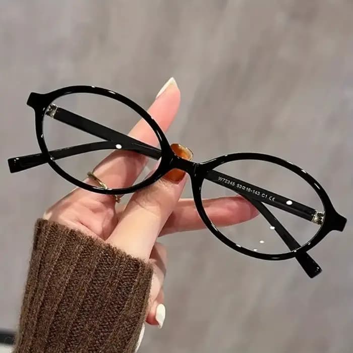 1 paire de lunettes de mode ovales pour femmes