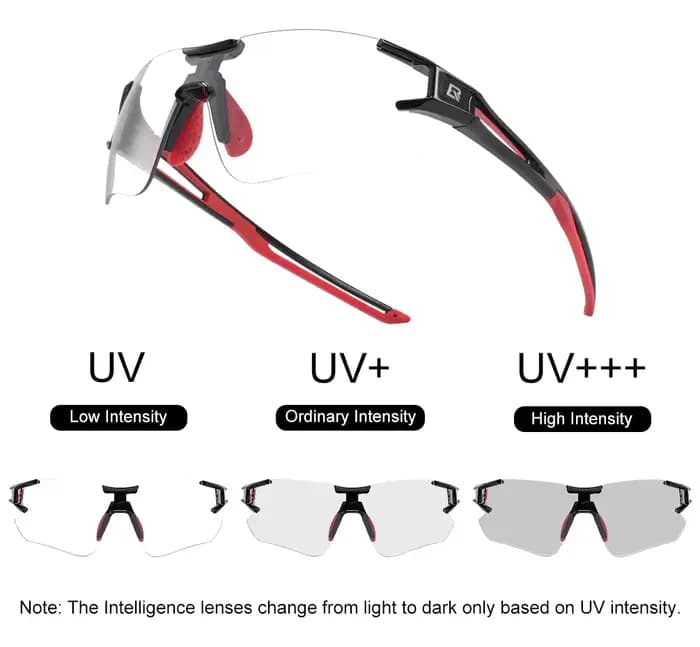 ROCKBROS lunettes de vélo lentille photochromique UV400