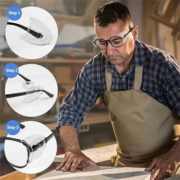 2/4 pièces – Nouveaux protège-yeux flexibles transparents anti-buée pour lunettes