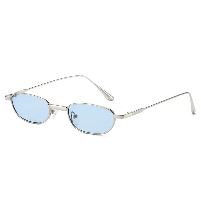 Lunettes de soleil rectangulaires de luxe à petite monture pour femmes et hommes