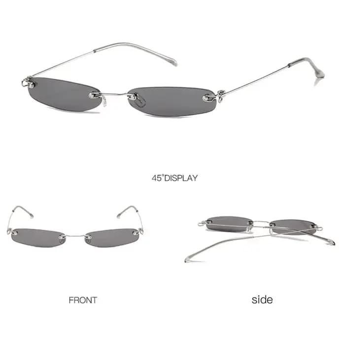 Lunettes de soleil rectangulaires SAINT sans monture