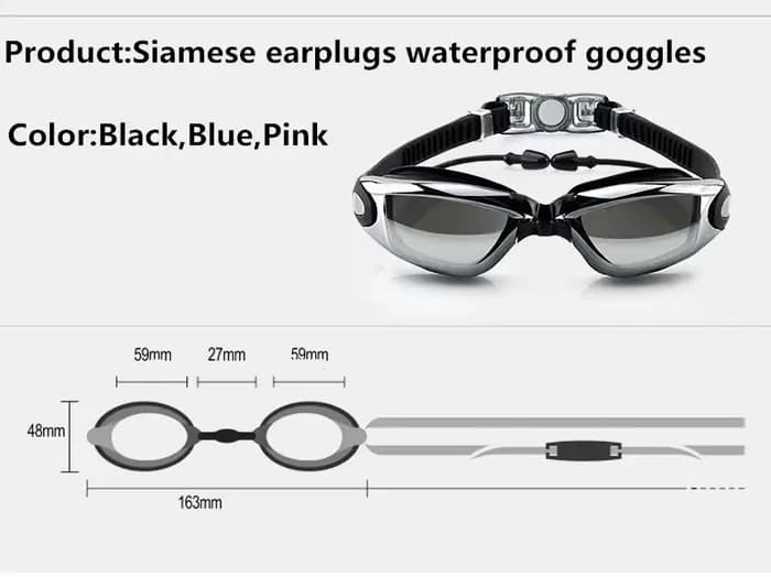 Lunettes de natation professionnelles Anti-buée