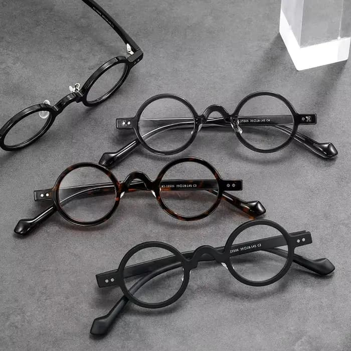 Classique rétro ovale TR90 lunettes cadre hommes femmes rond écaille de tortue rayure