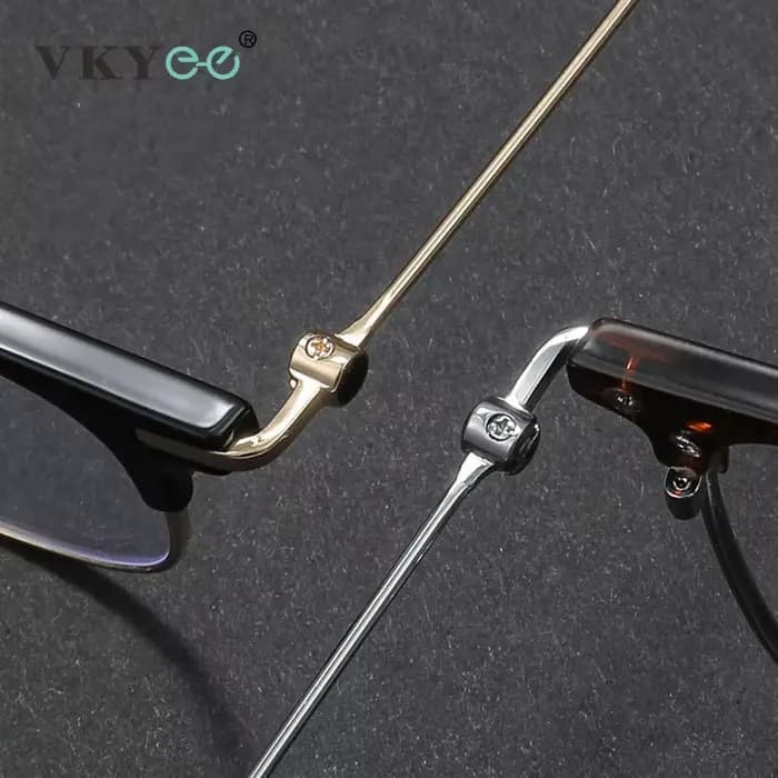 VICKY mode Vintage sarcelle pur titane lunettes hommes et femmes ordinateur bleu blocage myopie personnalisable Prescription D8060
