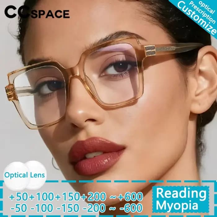 Nouveau Lunettes léopard à grande monture TR90