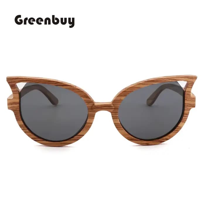 Lunettes de soleil en bois Zebra polarisées UV400