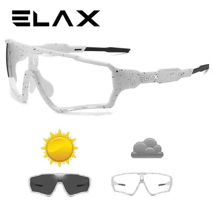 ELhumanity-Lunettes de soleil photochromiques VTT pour hommes et femmes
