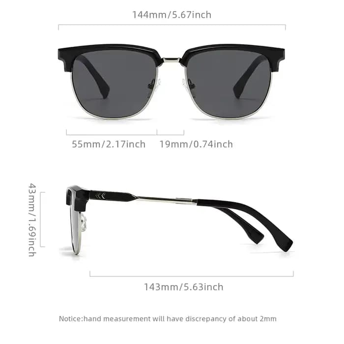 Lunettes de soleil rétro Browline pour hommes et femmes