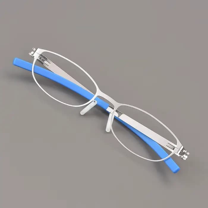 Lunettes rondes ovales sans vis pour hommes et femmes