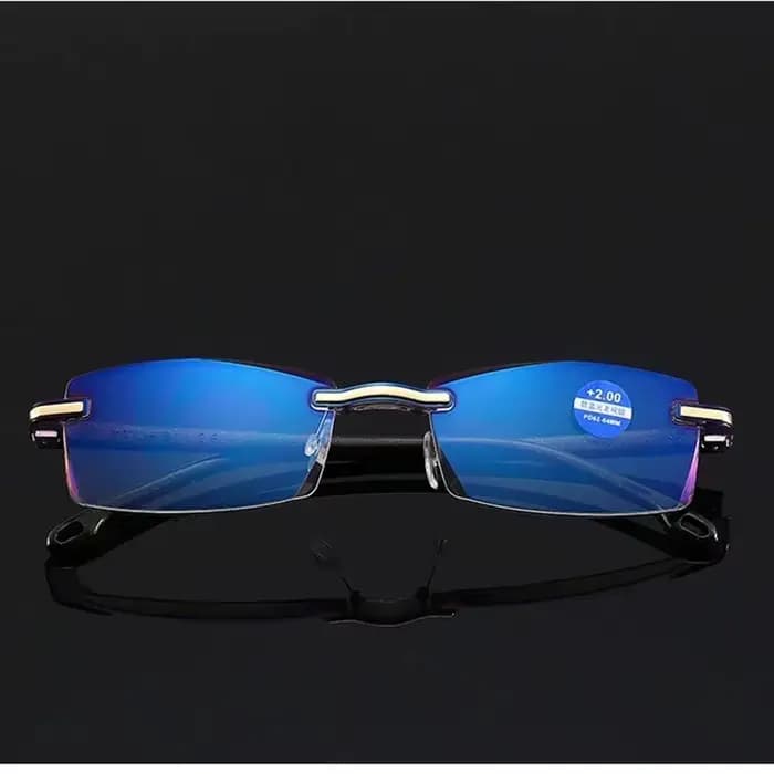Lunettes de lecture carrées sans cadre pour hommes et femmes