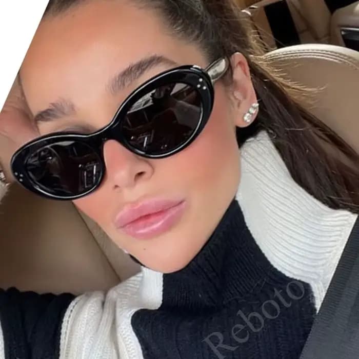 Lunettes de soleil ovales à la mode pour femmes