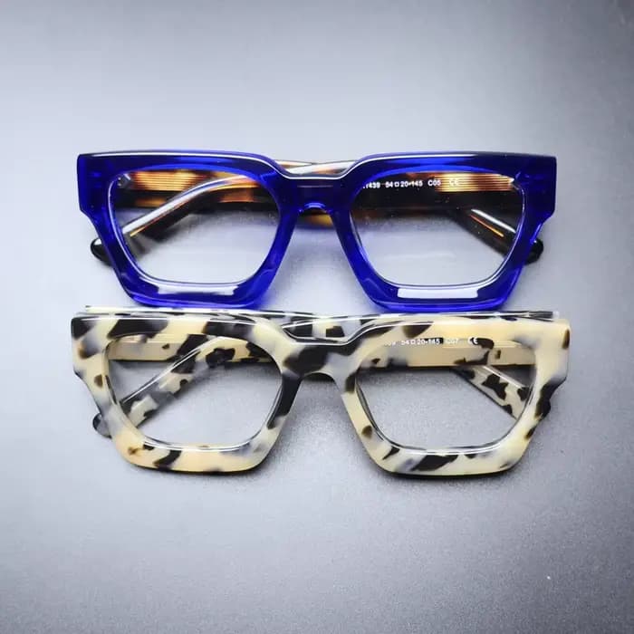 Monture de lunettes en acétate Vintage faite à la main pour hommes
