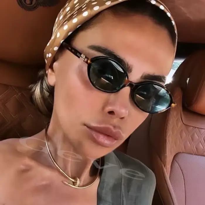 Lunettes de soleil ovales mignonnes pour femmes