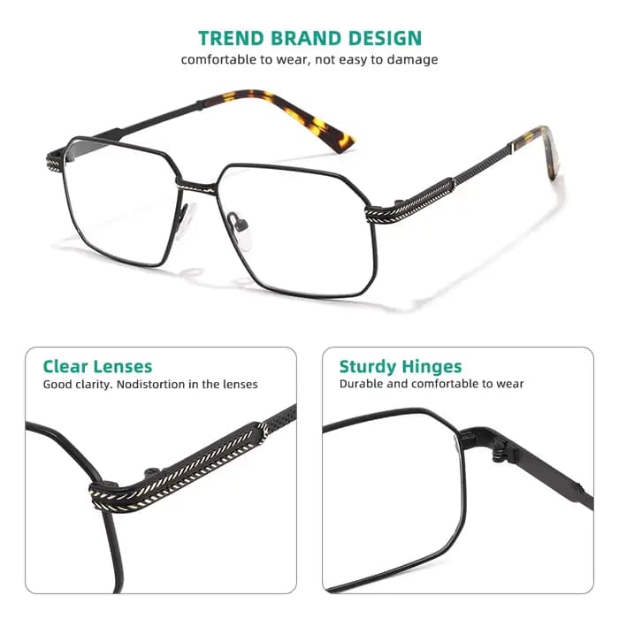 Lunettes de soleil optiques photochromiques pour hommes