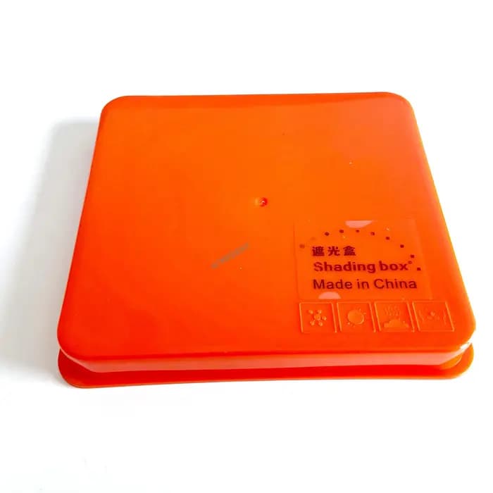 Bloc de lunettes dentaires Orange, lumières bleues UV LED, Assistant de lunettes, plaque à main, durcissement de la lumière, boîte de protection d'ombrage