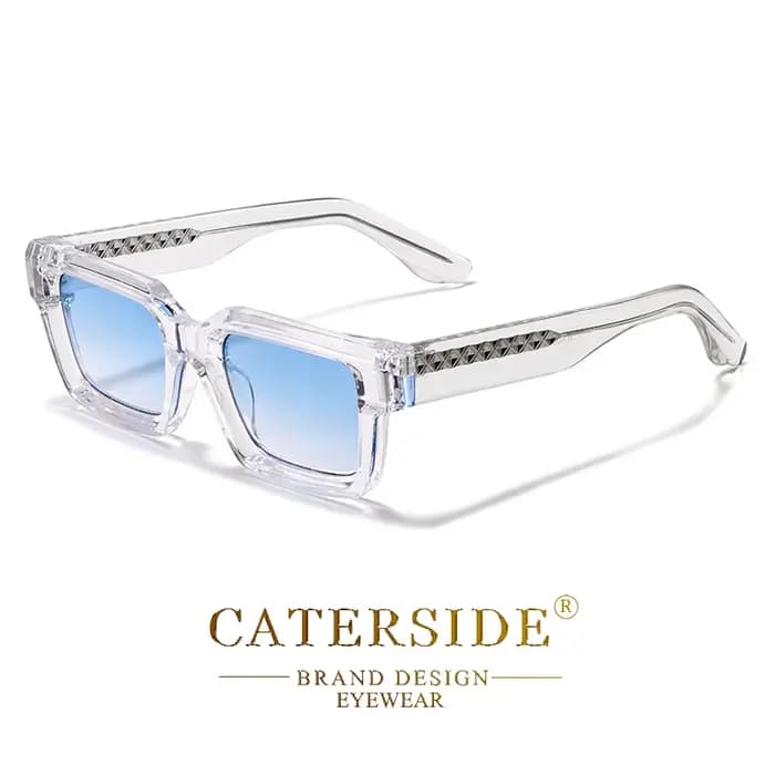 CATERSIDE Punk hommes lunettes de soleil carrées marque Design cadre