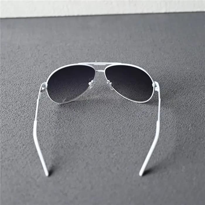 Janvancy-Lunettes de soleil blanches pour hommes et femmes