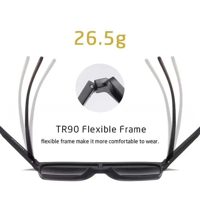 CRIXALIS mode lunettes de soleil polarisées pour hommes carré surdimensionné Anti-éblouissement pilote miroir