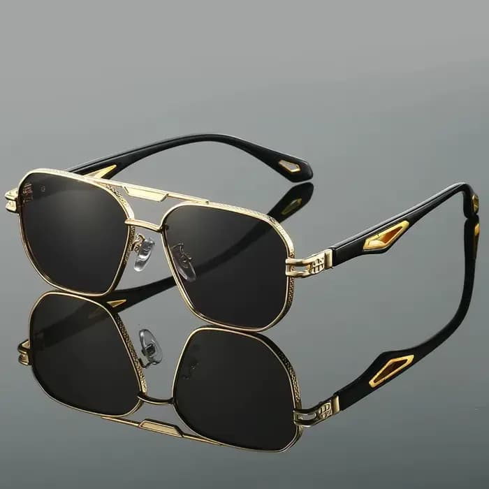 Lunettes de soleil carrées vintage pour hommes