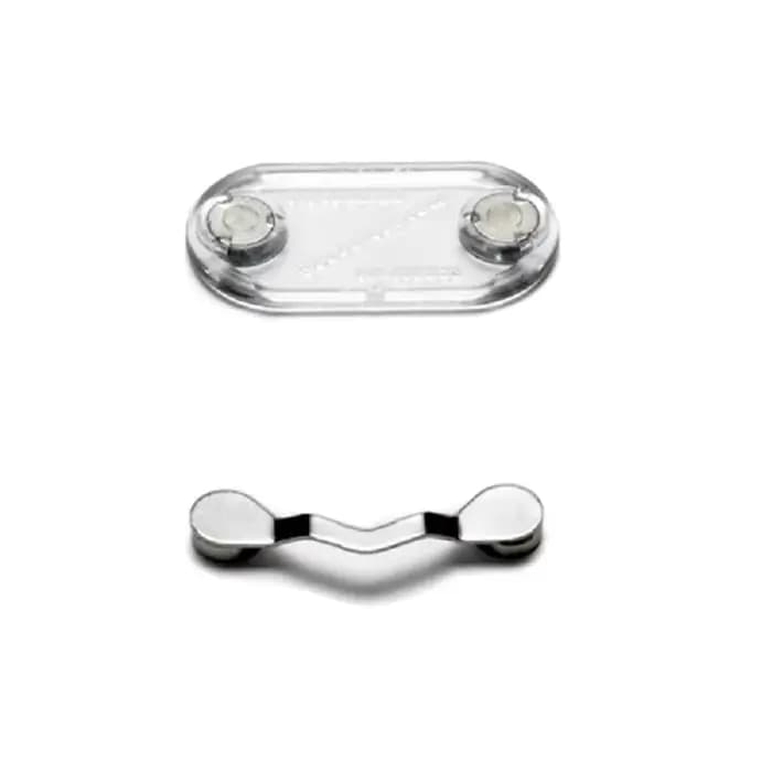 Support magnétique pour lunettes - Attache transparente pour col