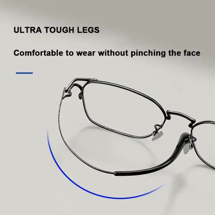 Grandes montures de lunettes en titane pour hommes