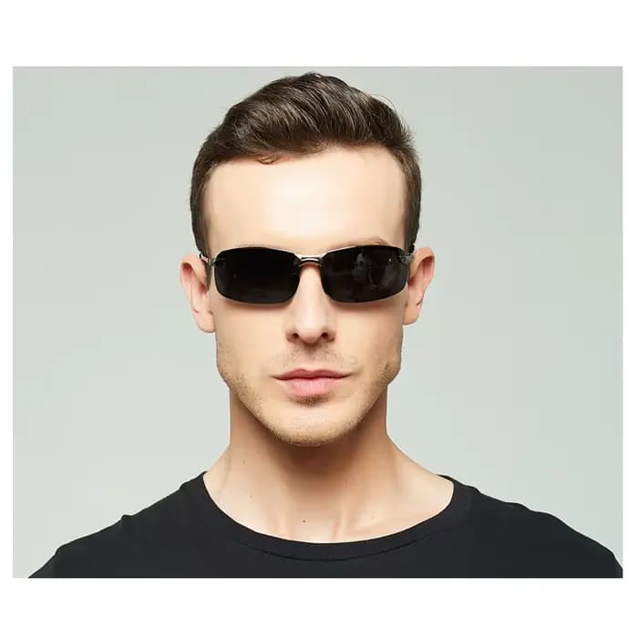 Lunettes de soleil polarisées classiques en métal pour hommes