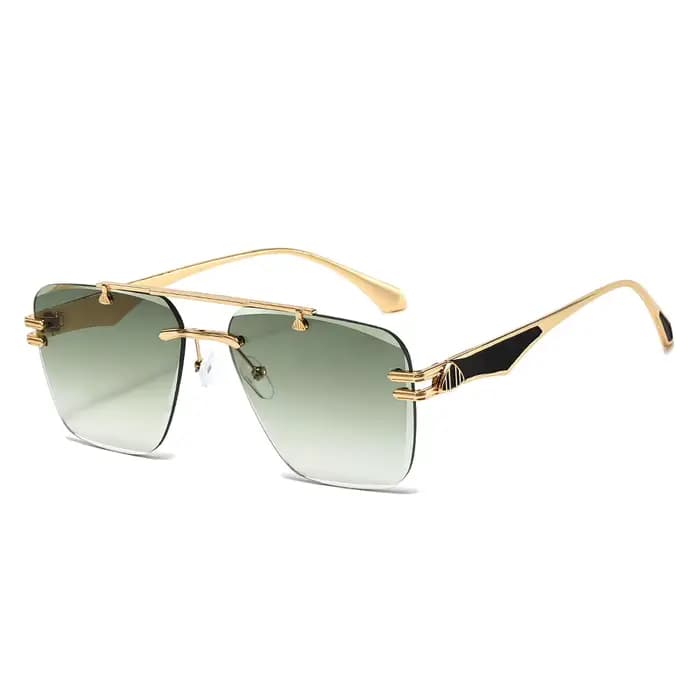 Lunettes de soleil pilote sans monture pour hommes et femmes