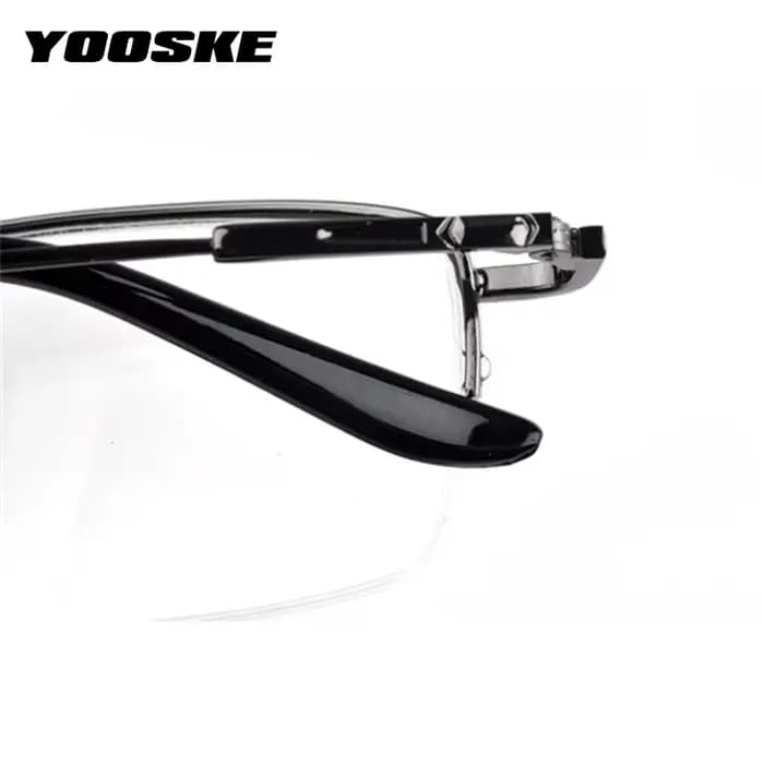 YOOSKE fini myopie lunettes femmes hommes demi-monture mode Sutdent