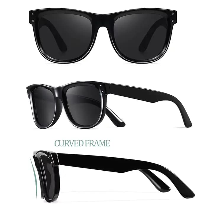 CRIXALIS lunettes de soleil incurvées pour femmes Vintage mode tendance drôle petits années 90 carrés