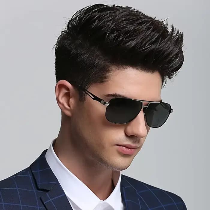 Lunettes De soleil photochromiques carrées pour hommes