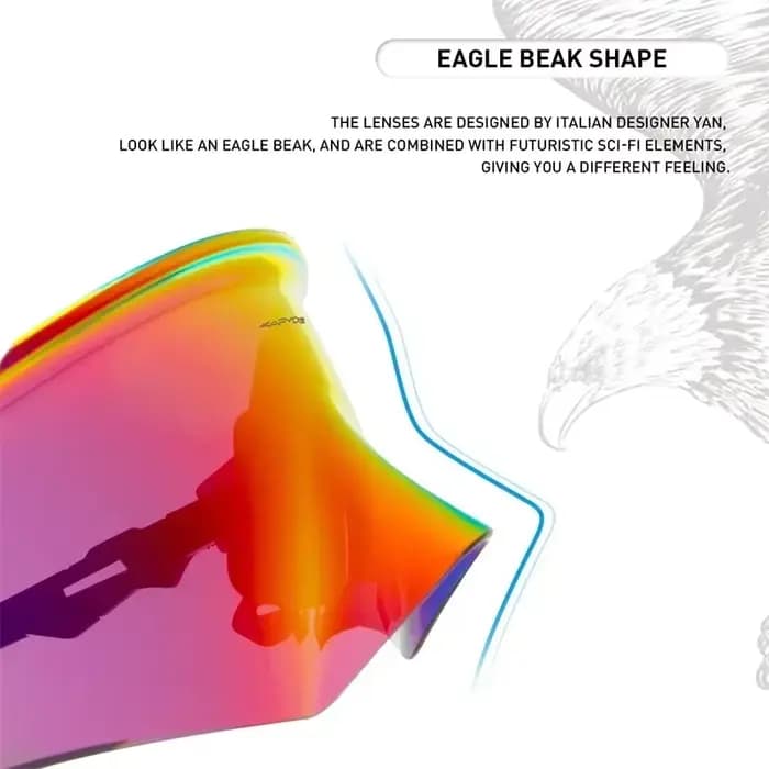 Kapvoe Sport lunettes de soleil pour homme vélo de route