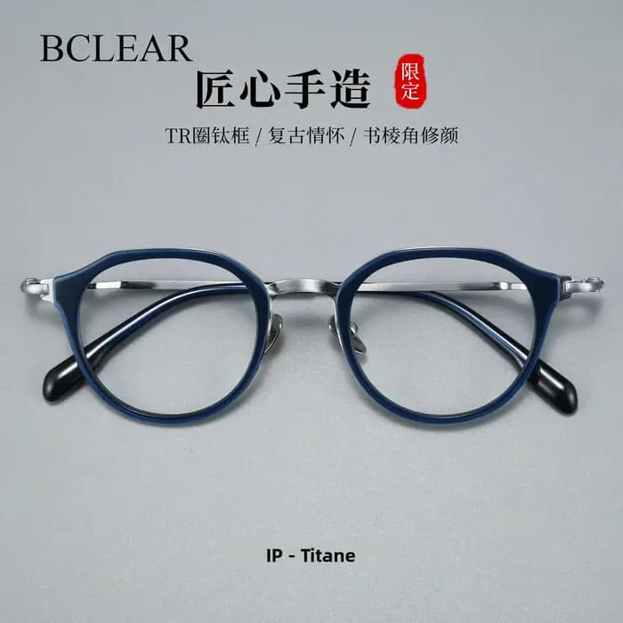 Nouvelle monture de lunettes en acétate et titane de marque japonaise