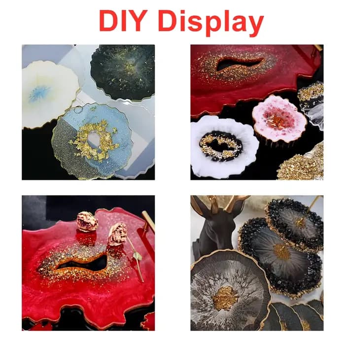 Pierres de verre concassées, remplissage de résine pour bricolage, moule en résine époxy, pierre cassée irrégulière, décoration Nail Art, fabrication de bijoux, 60 g/boîte