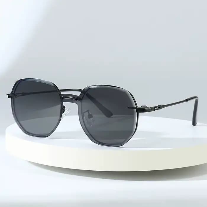 Amovible lunettes de Soleil Femmes Hommes Hexagone