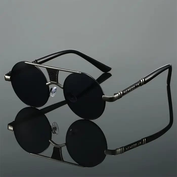 Lunettes de soleil rondes Vintage à la mode