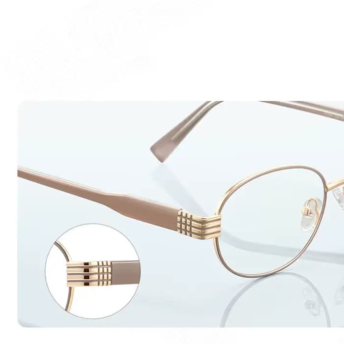 Lunettes de soleil de lecture photochromiques à petites montures ovales pour femmes