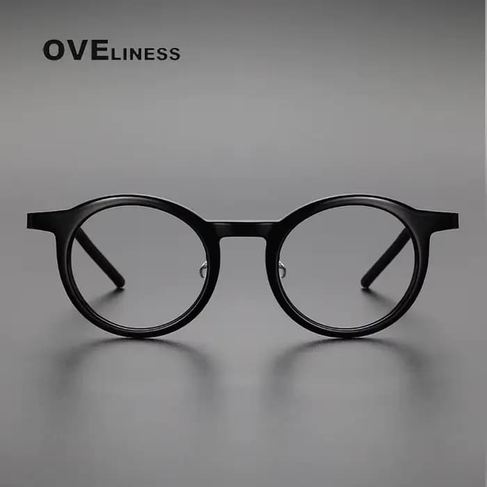 Lunettes de vue en titane et acétate pour hommes et femmes, Design japonais, Vintage, rétro, gravure, lecture, Prescription optique