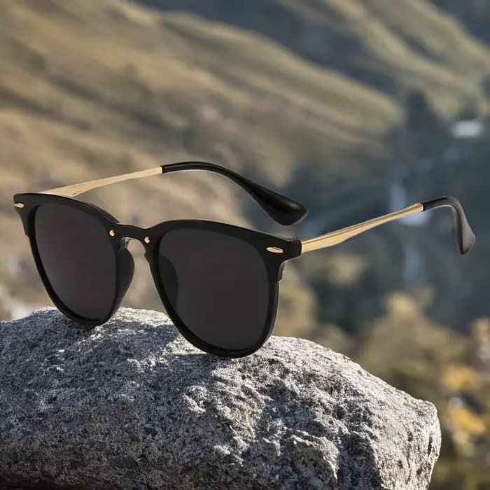 Mode oeil de chat cadre en métal lunettes de soleil femmes marque Desginer